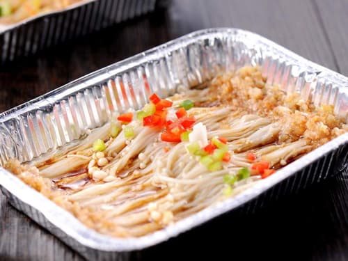 吉首锡纸烤金针菇
